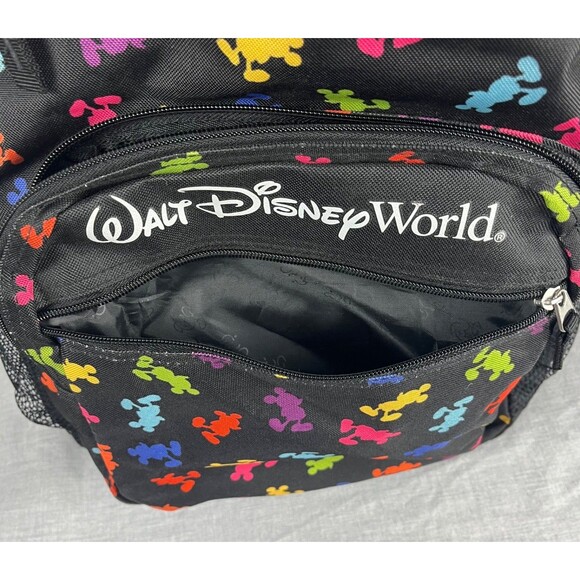 Walt Disney World Resort Park Exclusive Backpack All Over Mickey Mouse Colorful - Picture 2 of 11